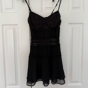 Edikted Marcia Chiffon Lacey Mini Dress
M
Black